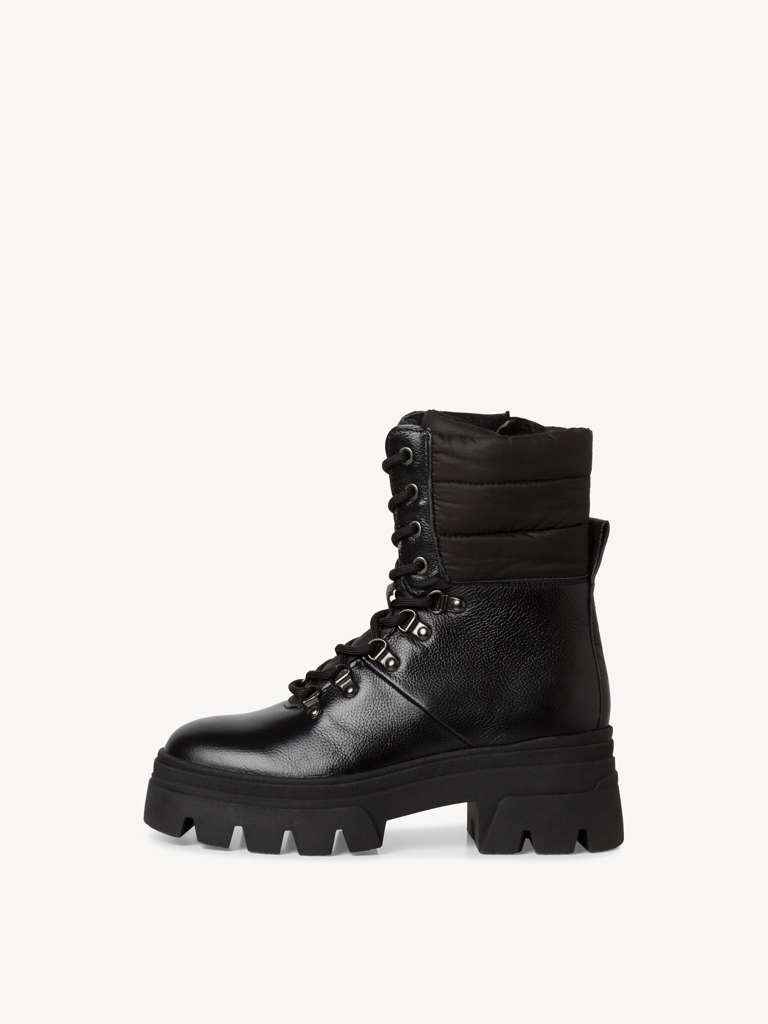 Bottine en cuir - noir