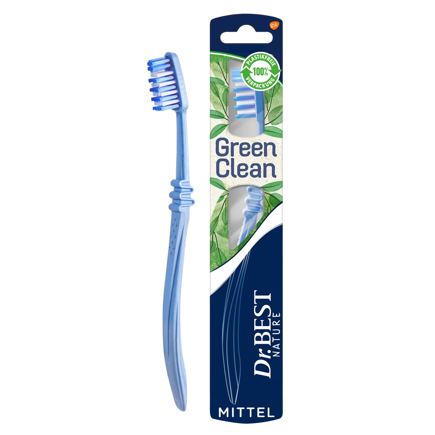 Dr.BEST GreenClean Zahnbürste. Mittel (1 Stück)