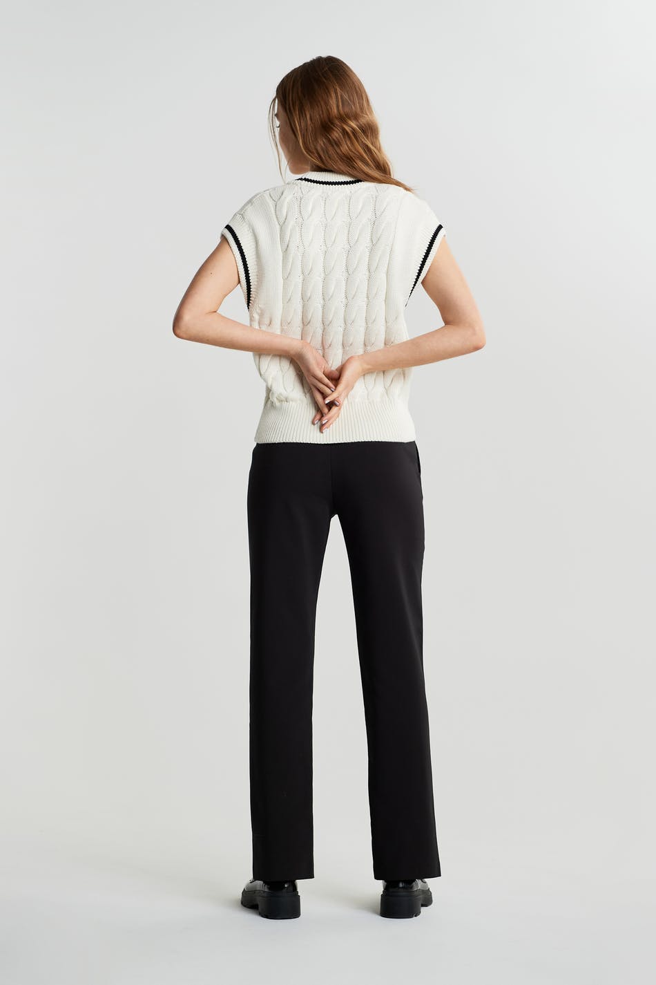 Hanna slit hem trousers