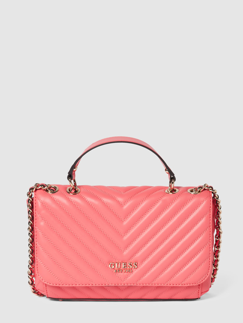 Handtasche in Leder-Optik in koralle