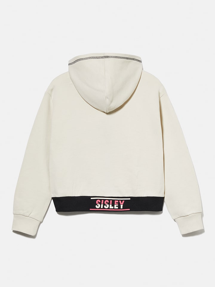 Sisley Sweatjacke in Creme günstig kaufen