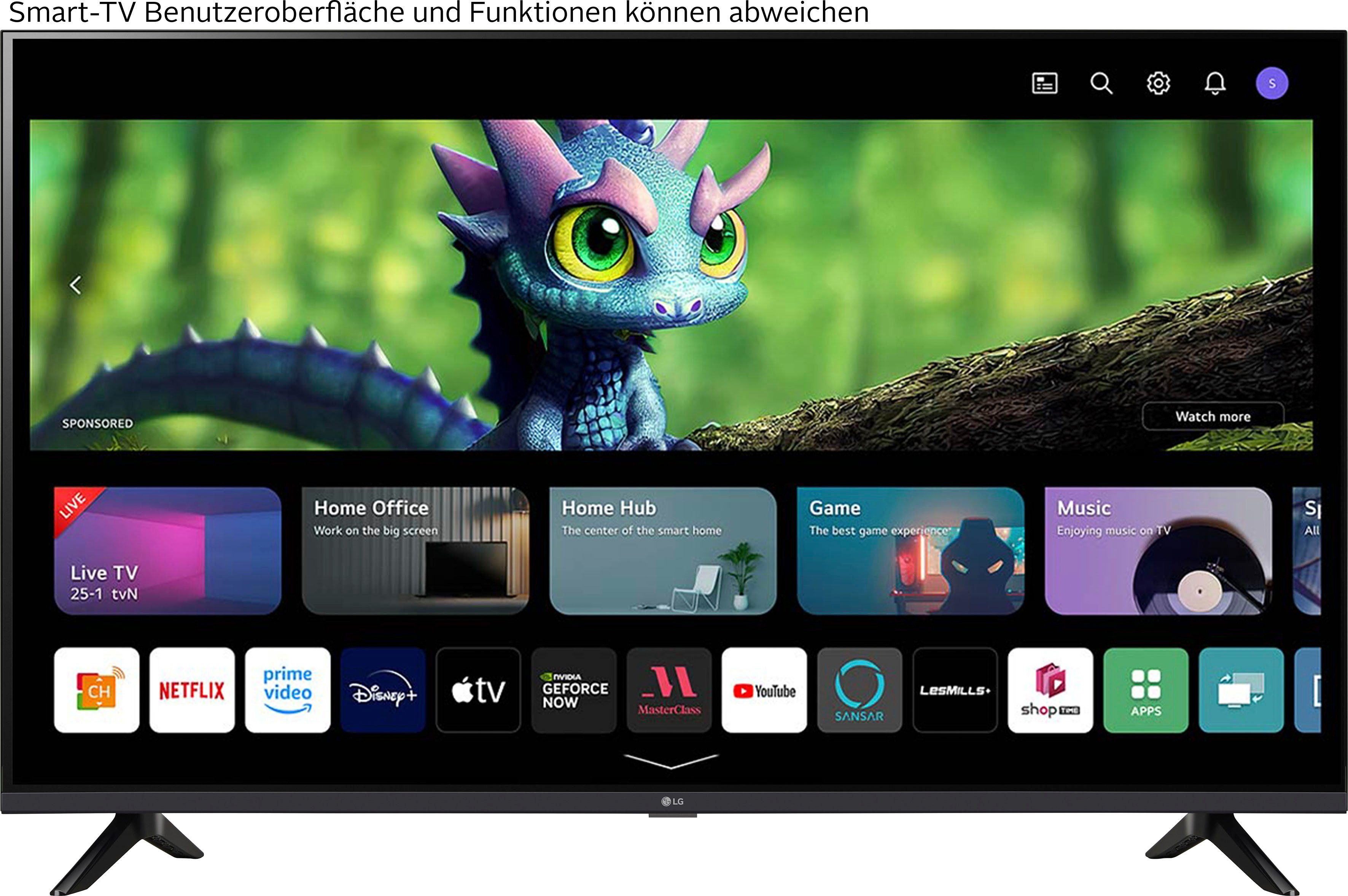 LG 55UR73006LA LCD-LED Fernseher (139 cm/55 Zoll, 4K Ultra HD, Smart-TV, UHD,α5 Gen6 4K AI-Prozessor,Direct LED,AI Sound,WebOS 23)
