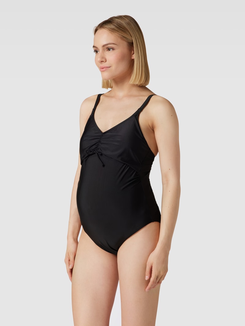 Umstands-Badeanzug mit Cut Out Modell 'Francis' in schwarz