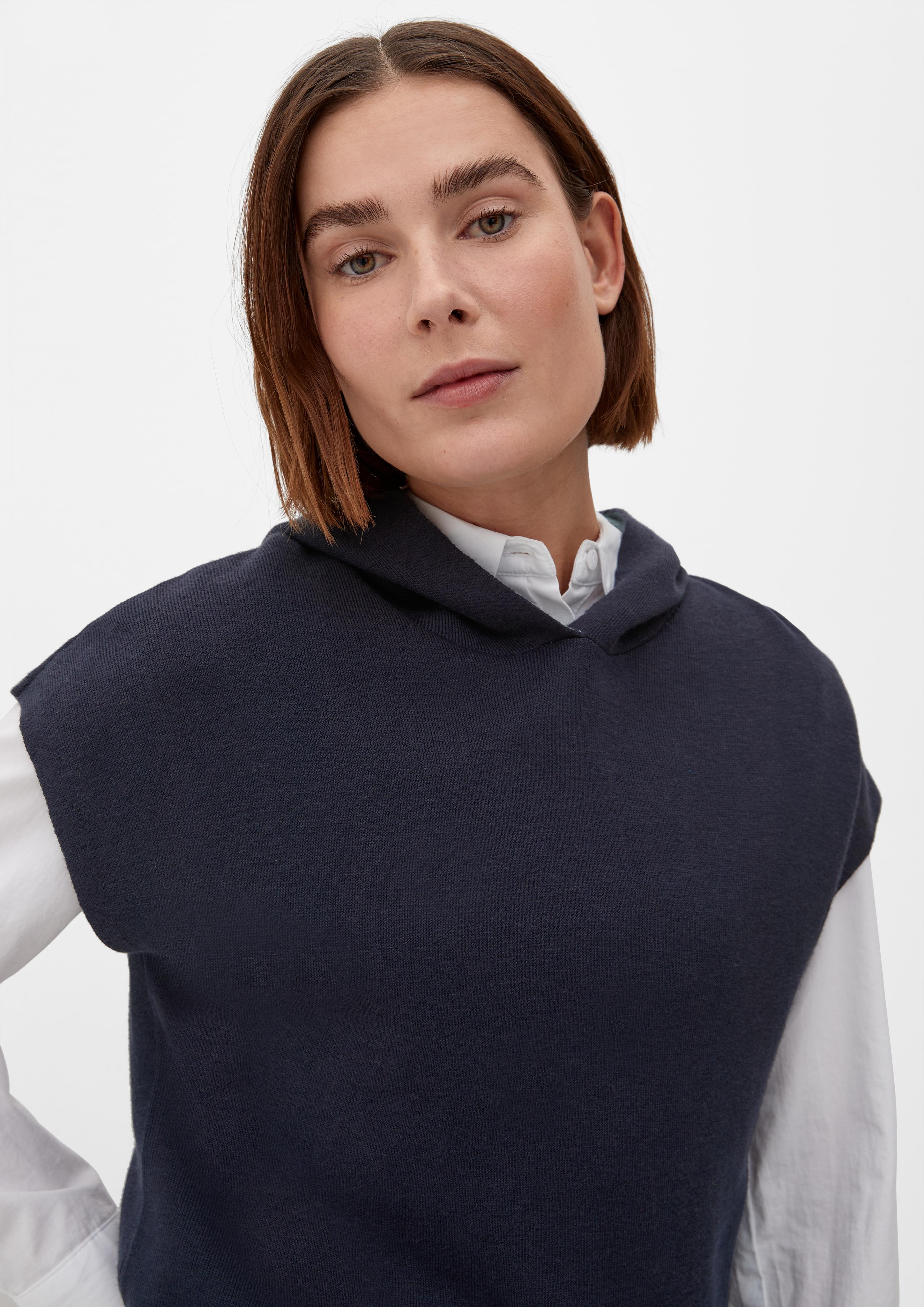 Ärmelloser Strickpullover  2126964-59X5