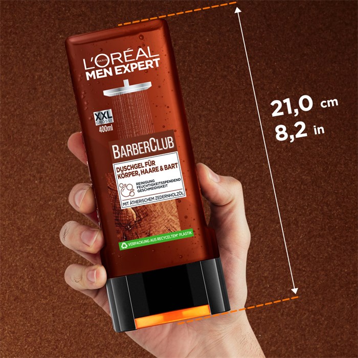 Duschgel für Körper, Haare & Bart