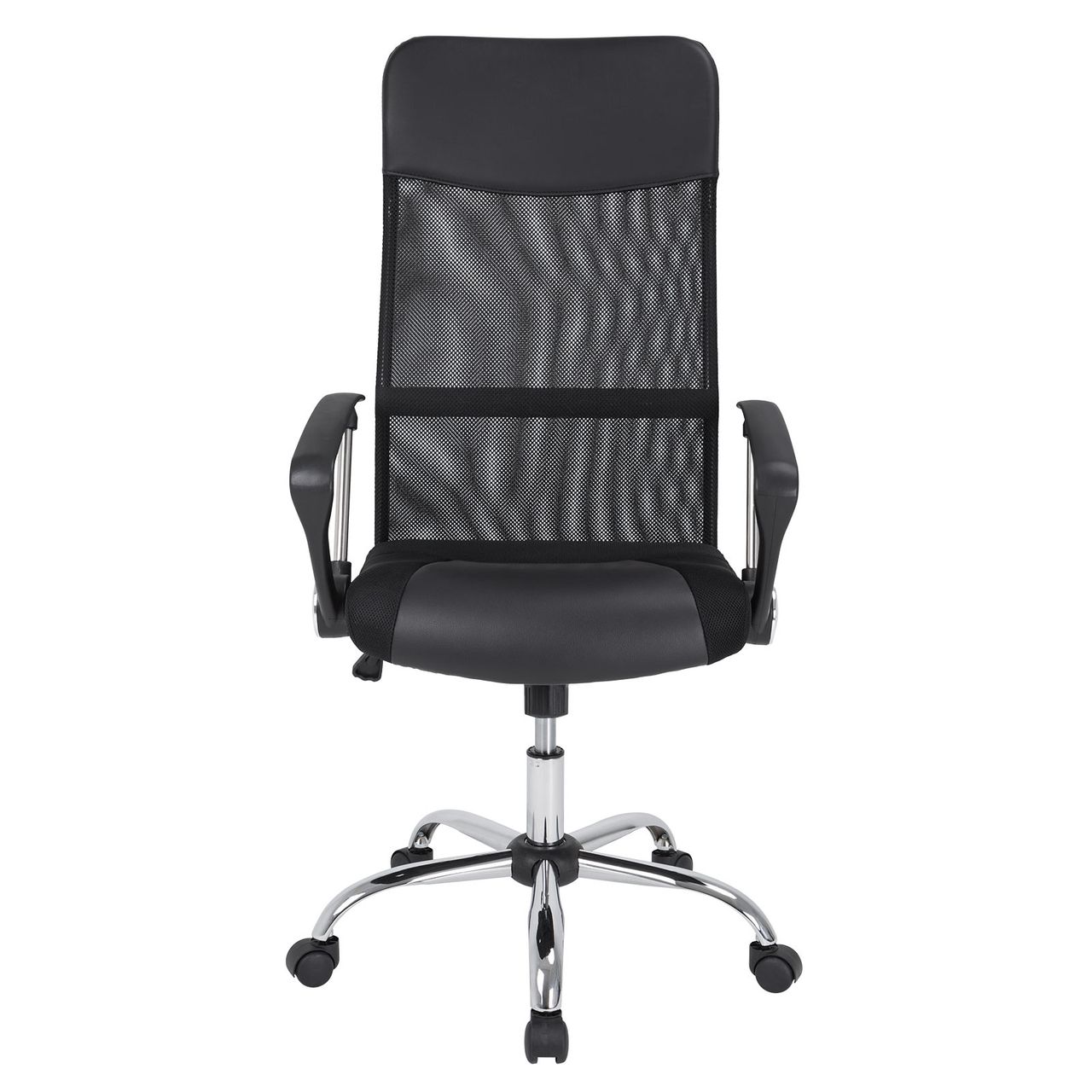 Casaria Deuba Chefsessel Bürostuhl Netz schwarz