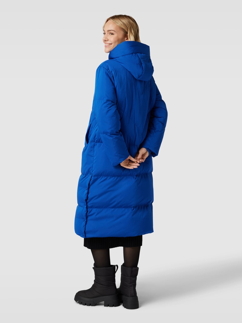 Steppmantel mit Kapuze Modell 'IRIMA' in royalblau