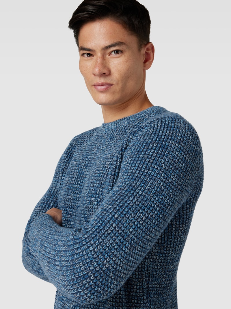 Pullover aus Baumwolle in blau