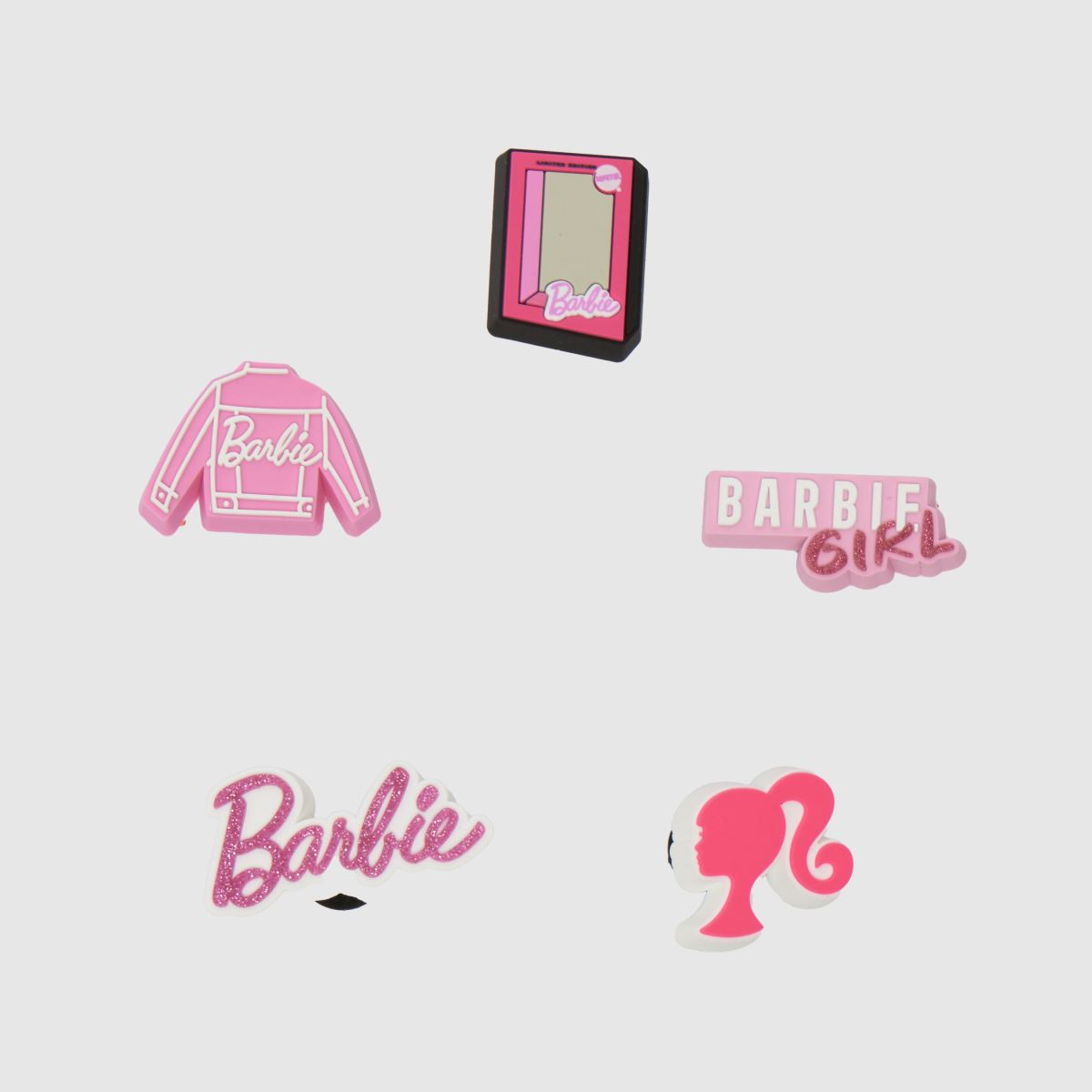 Crocs rosa Jibbitz Barbie 5-pack