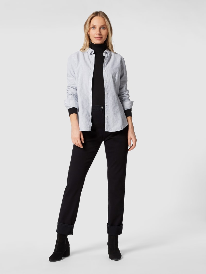 Jeans in gerader Passform mit Stretch-Anteil Modell 'STYLE.CAROLA' in schwarz