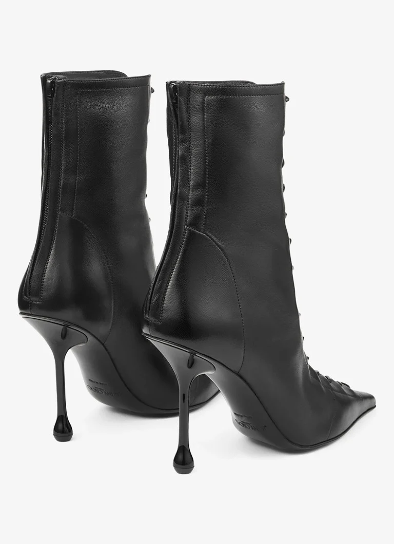 Jimmy Choo  Scarlett 95 enkellaarsje van lamsleer