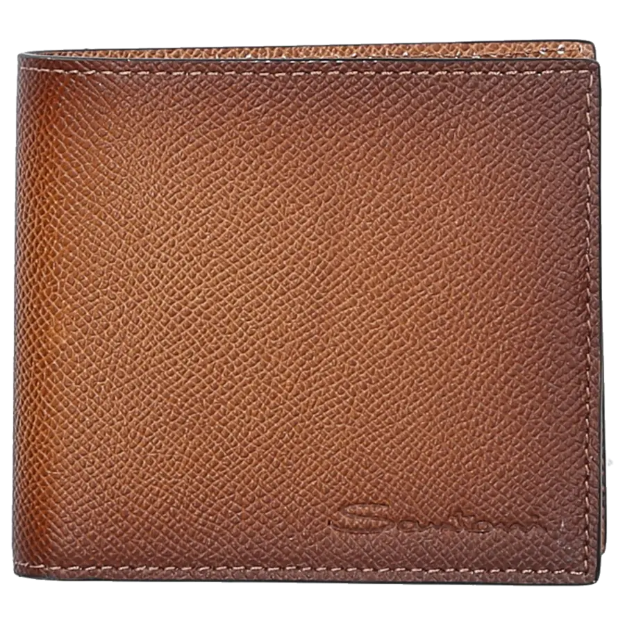 Santoni - Portemonnaie A2376 Kalbsleder - braun
