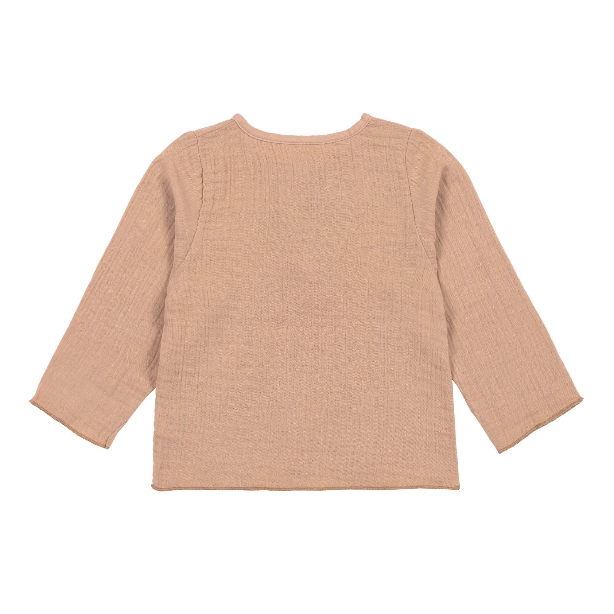 Musselin Langarmshirt - Bio Baumwolle, Orange