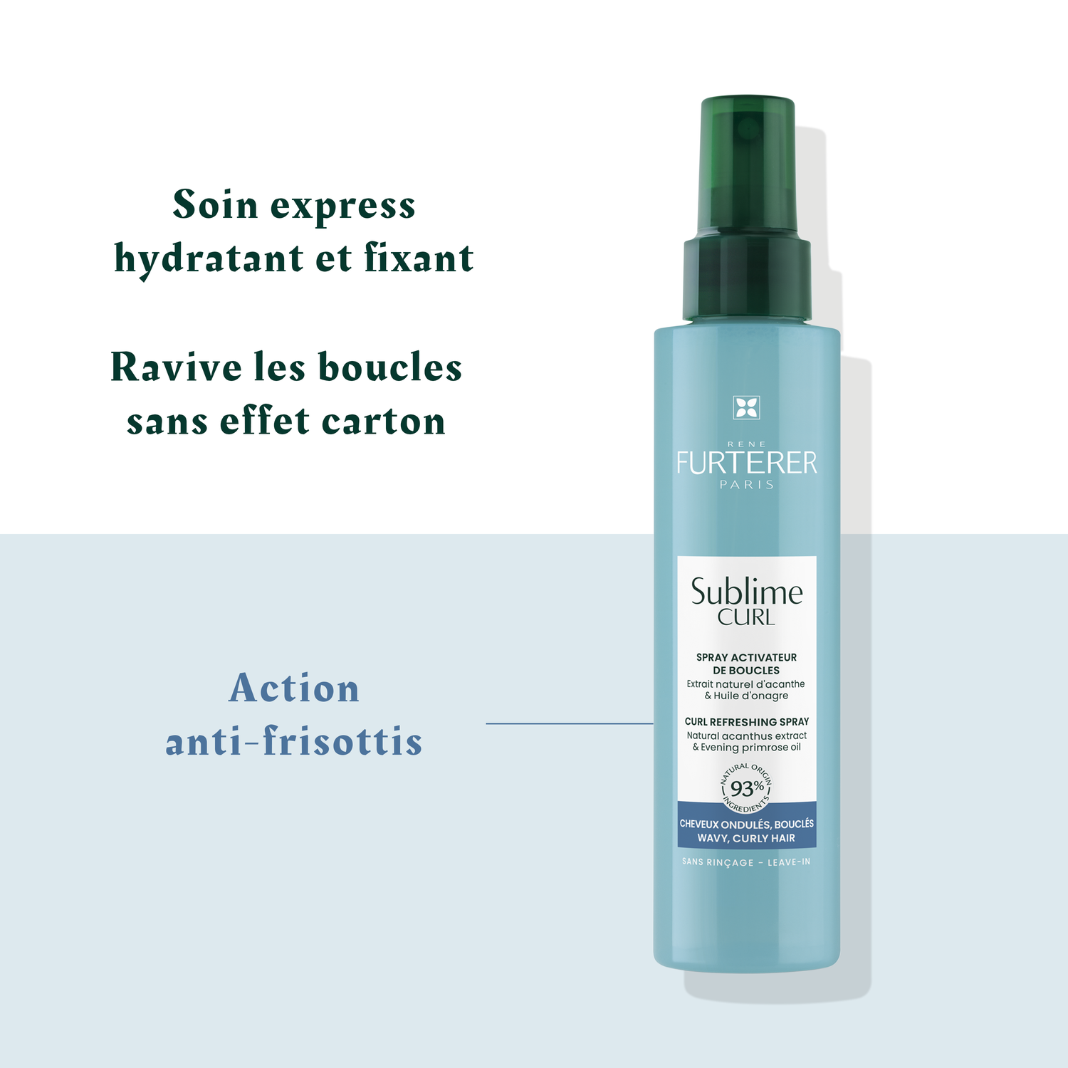 René Furterer Spray activateur de boucles Sublime Curl - Cheveux bouclés - 150 ml