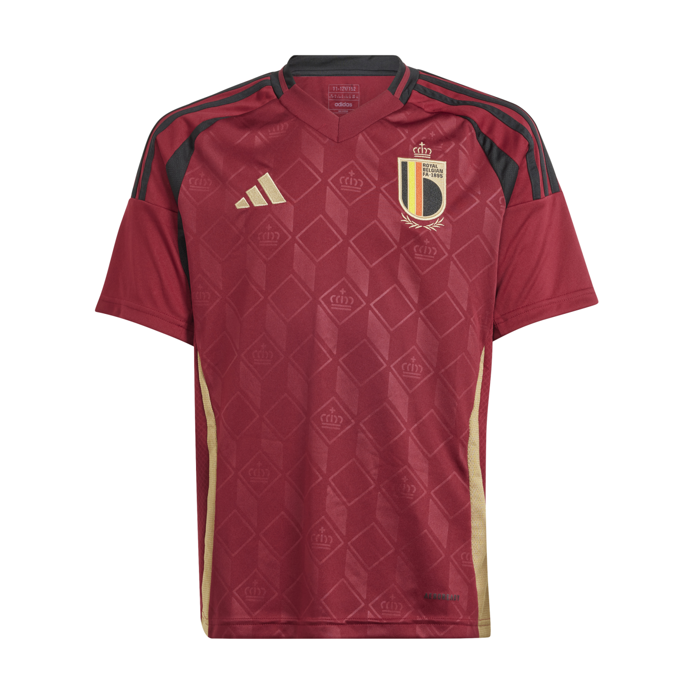 adidas Belgien Trikot Home EM 2024 Kids Rot