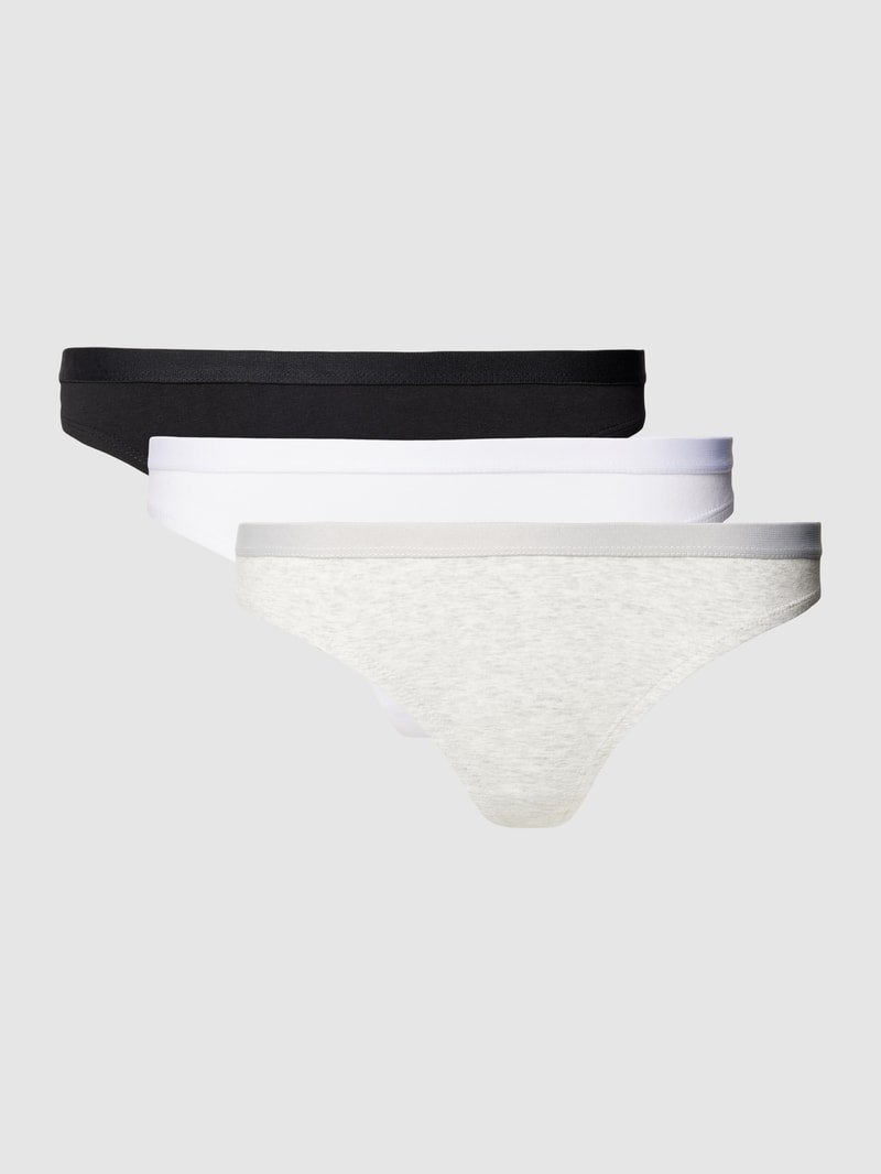 String mit elastischem Bund in weiß