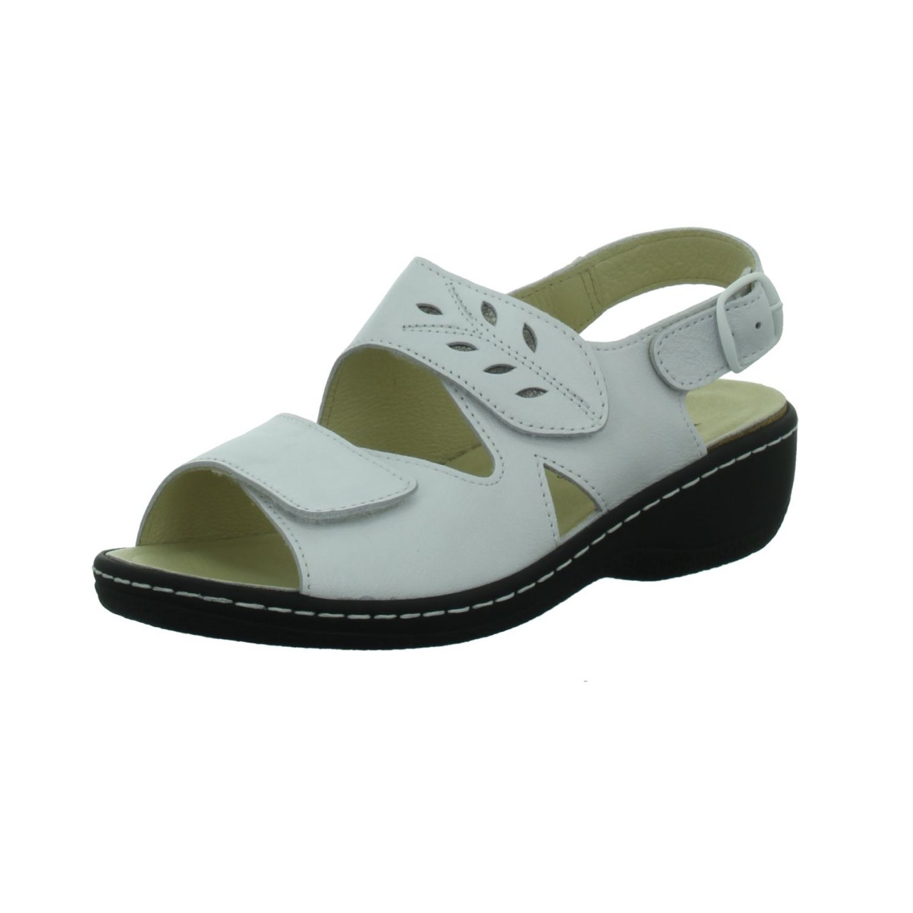 LONGO Komfort Sandalen taupe Beq-Sandl-Wörishf-30