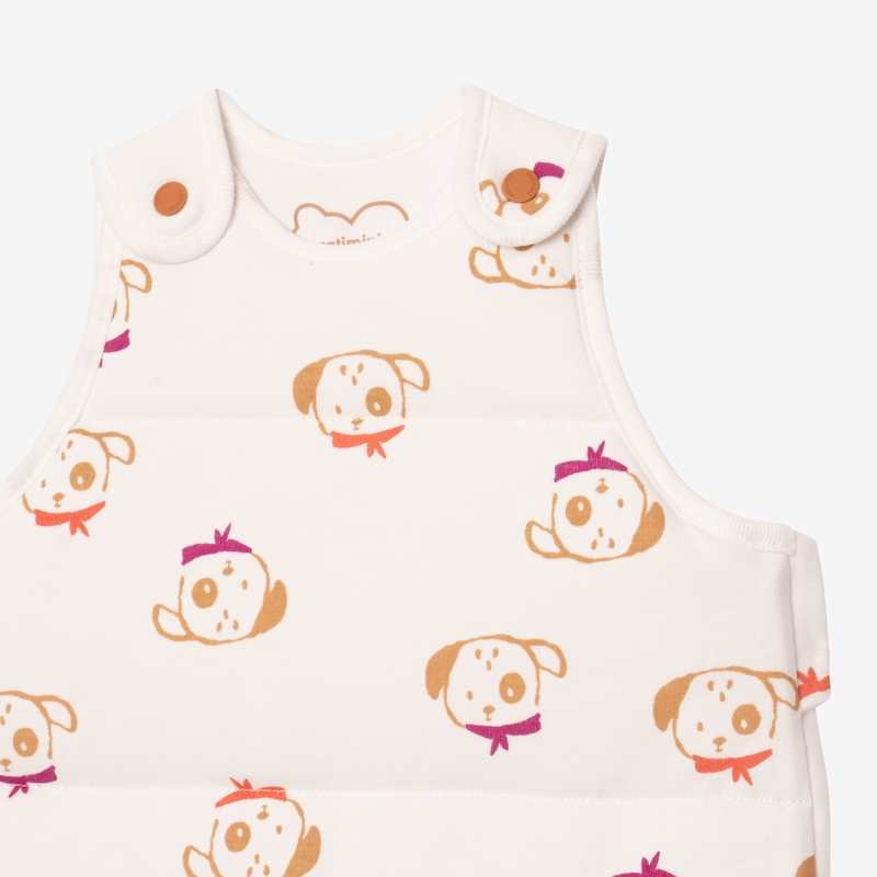 Gigoteuse bébé chiens blanche Catimini