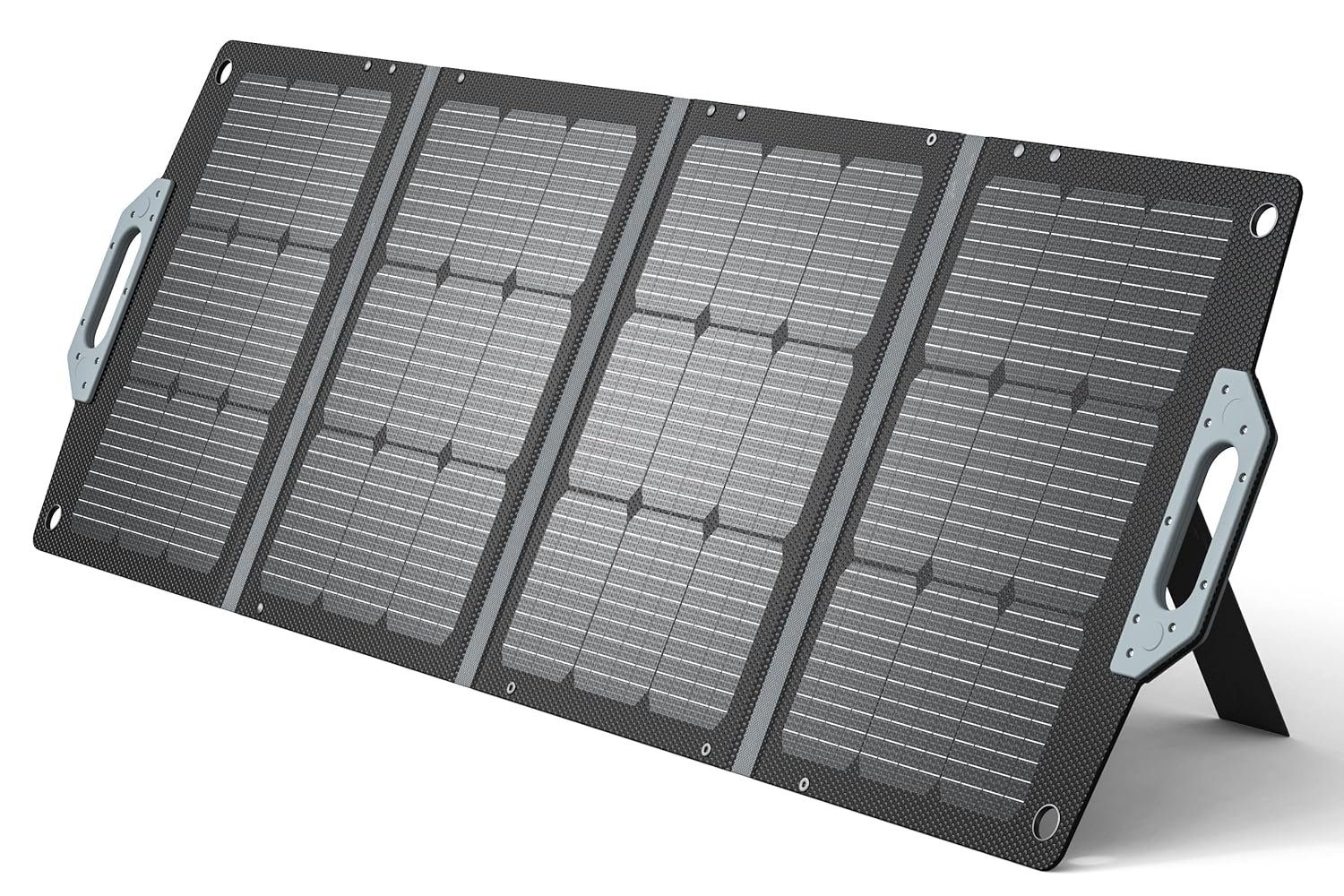 POCOSOLR Solarmodul 120W Solar Panel - Tragbar Solarpanels Faltbar Solarmodul PV Modul, 120,00 W, monokristalline Solarzellen, (Inklusive Laderegler und Zubehör, IP67 Wasserdichtigkeit, ETFE langlebiges Solarmodul), Höchste Effizienz und Tragbarkeit
