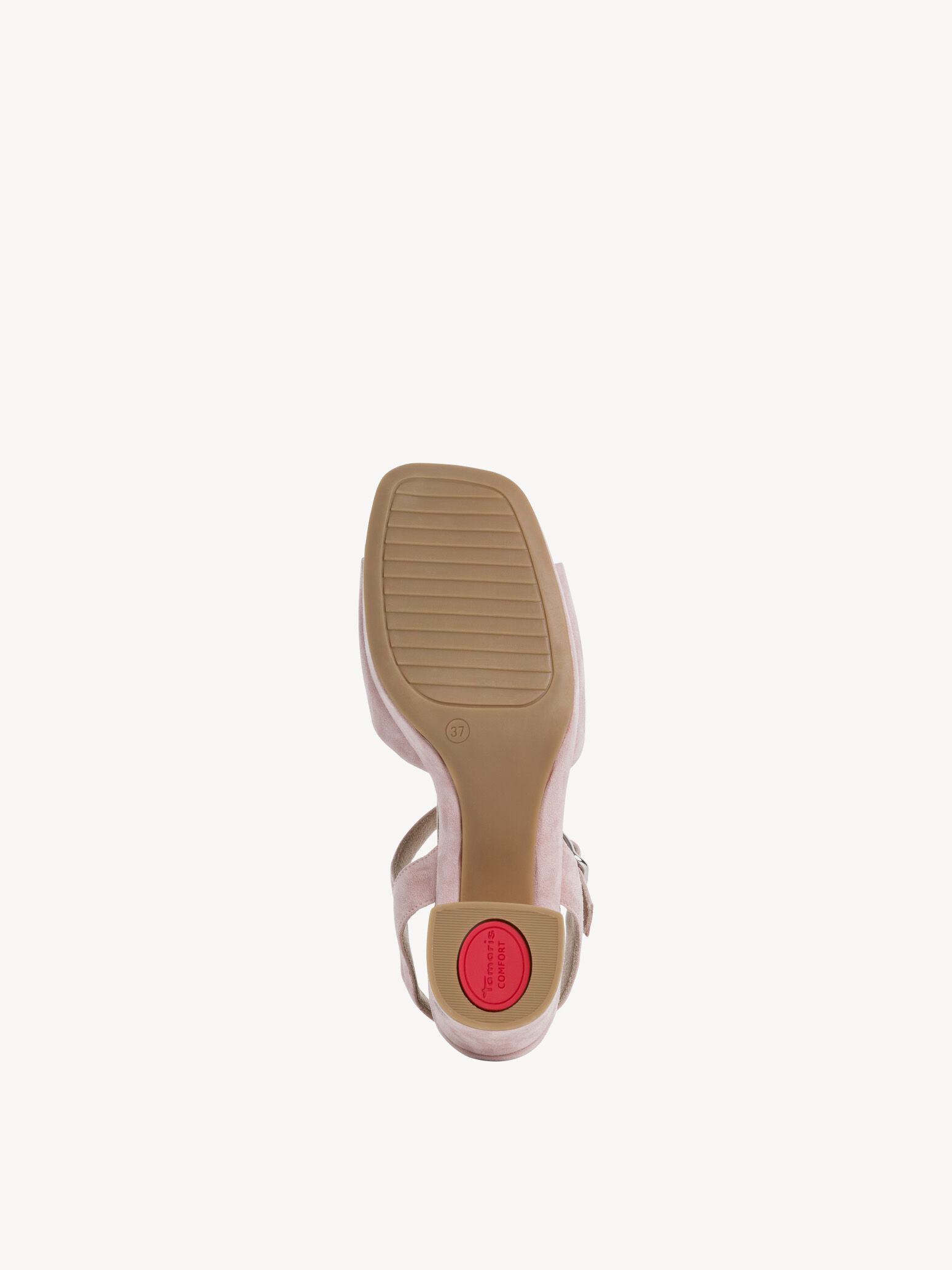 Sandale à talon en cuir - rose