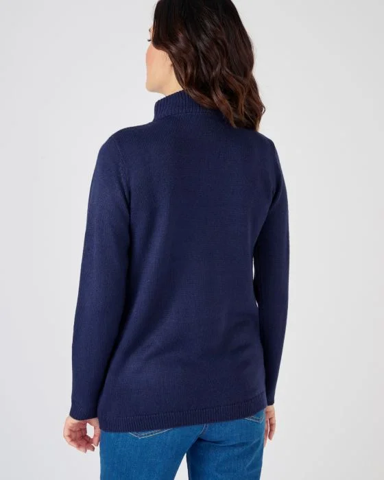 Pull col camionneur zippé