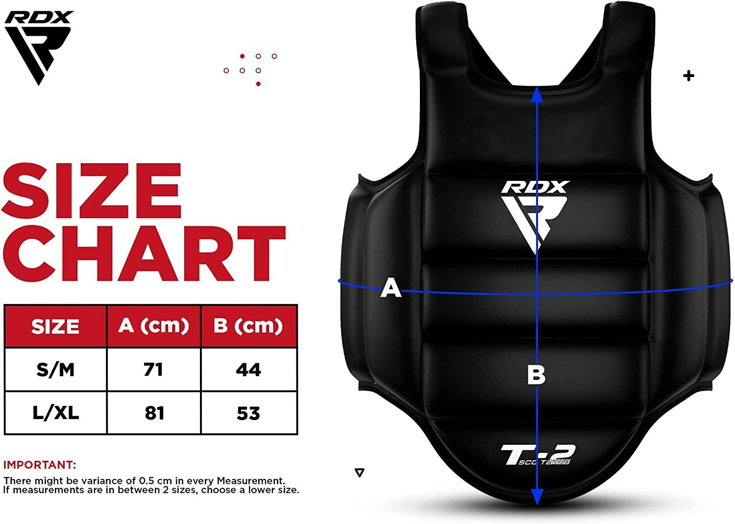 RDX Sports Brustschutz RDX Body Protector Martial Arts, Chest Protector Kickboxing