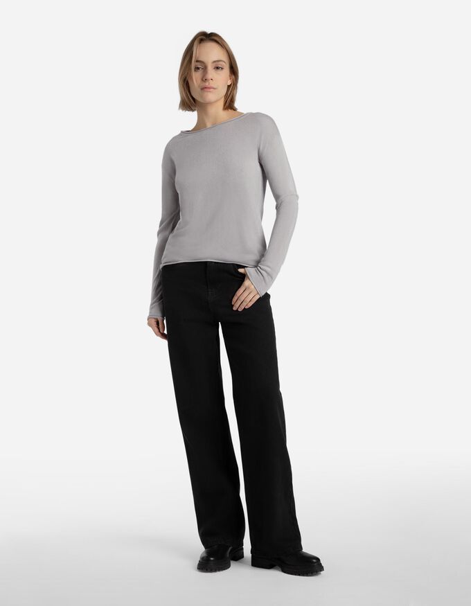 Strickpullover - Gerollte Abschlüsse