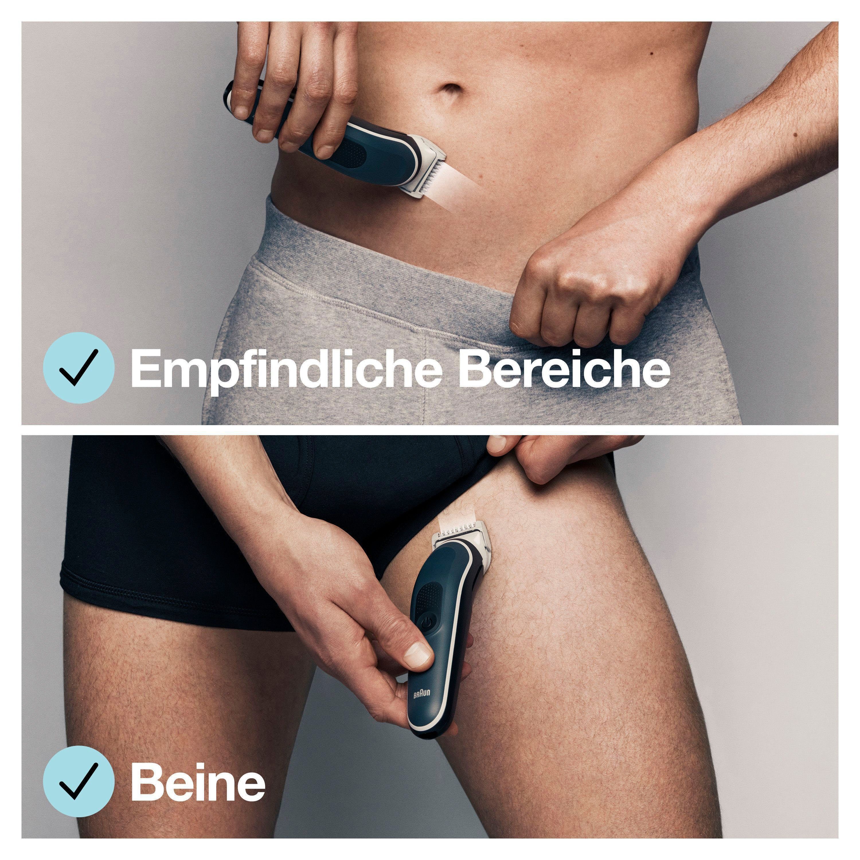 Braun Haarschneider Bodygroomer BG5350, Wasserdicht, 100 Min. Laufzeit