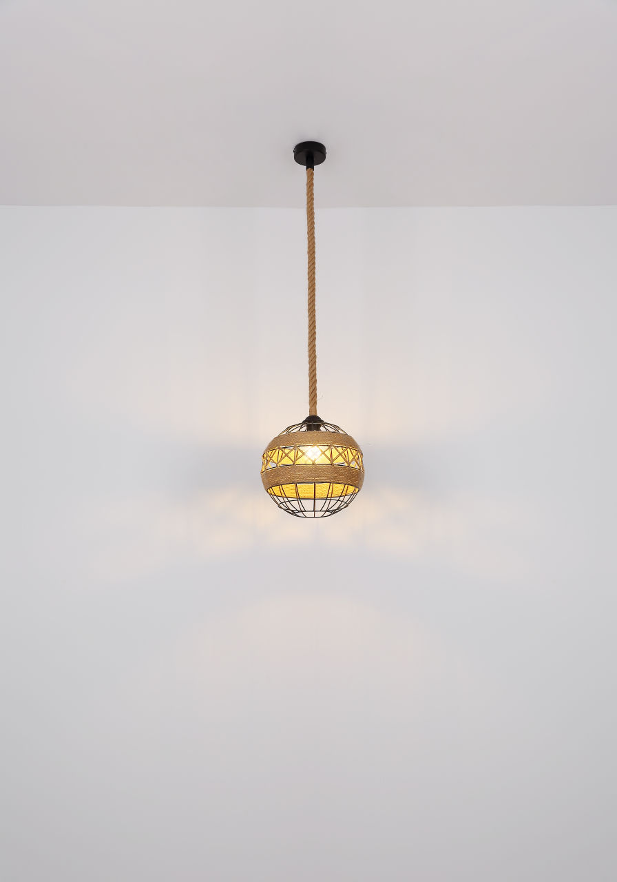 Globo Lighting - ULLEU - Hängeleuchte Metall schwarz, 1x E27