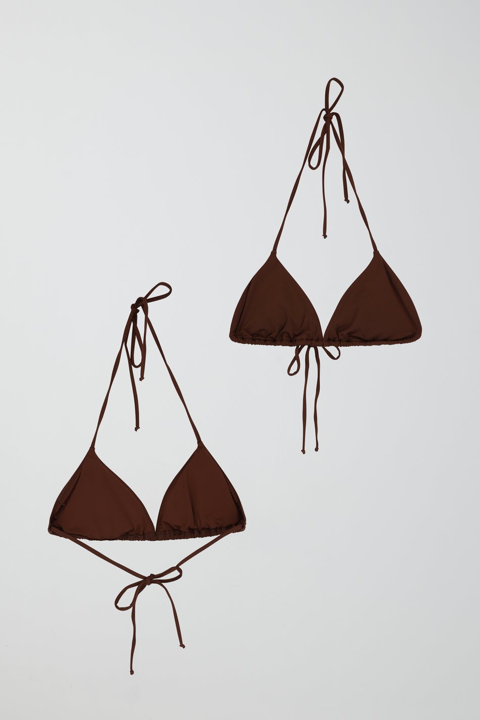 Shiny halterneck bikini triangle