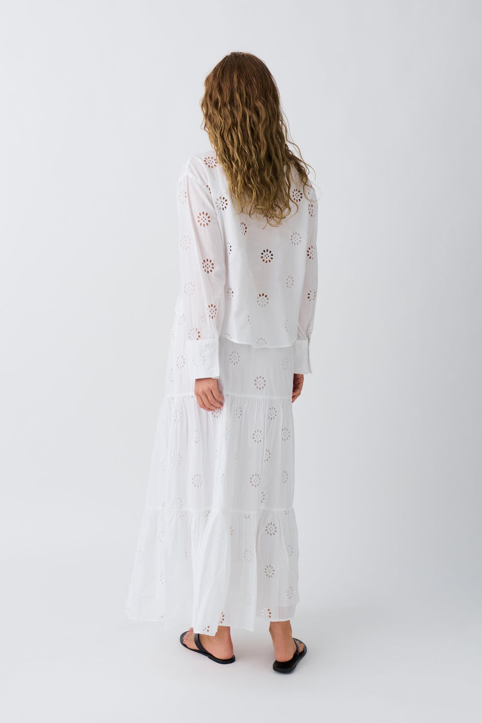 Anglaise maxi skirt