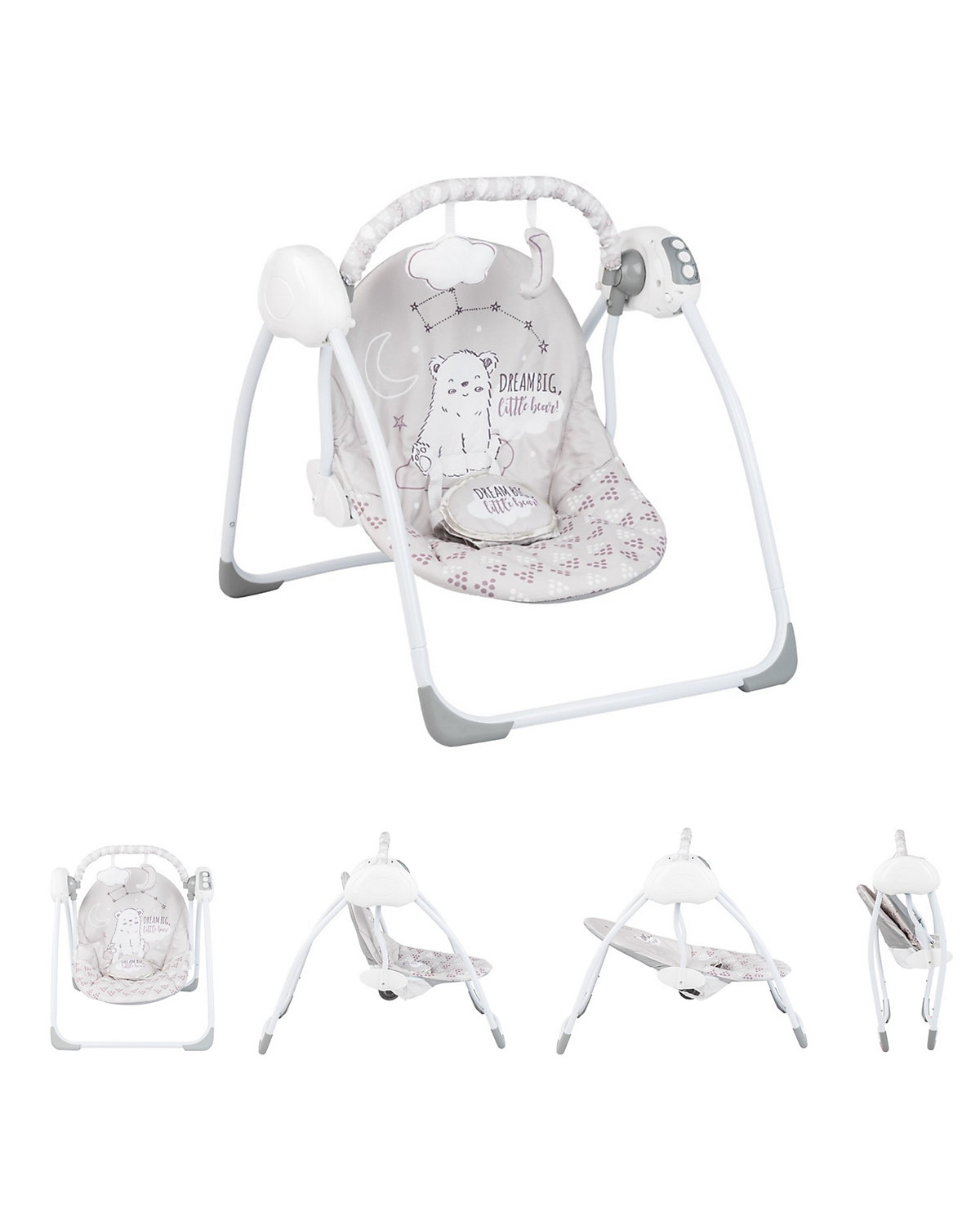 Babywippe Felice elektrisch Schaukel Musikfunktion Spielbogen klappbar Babywippen