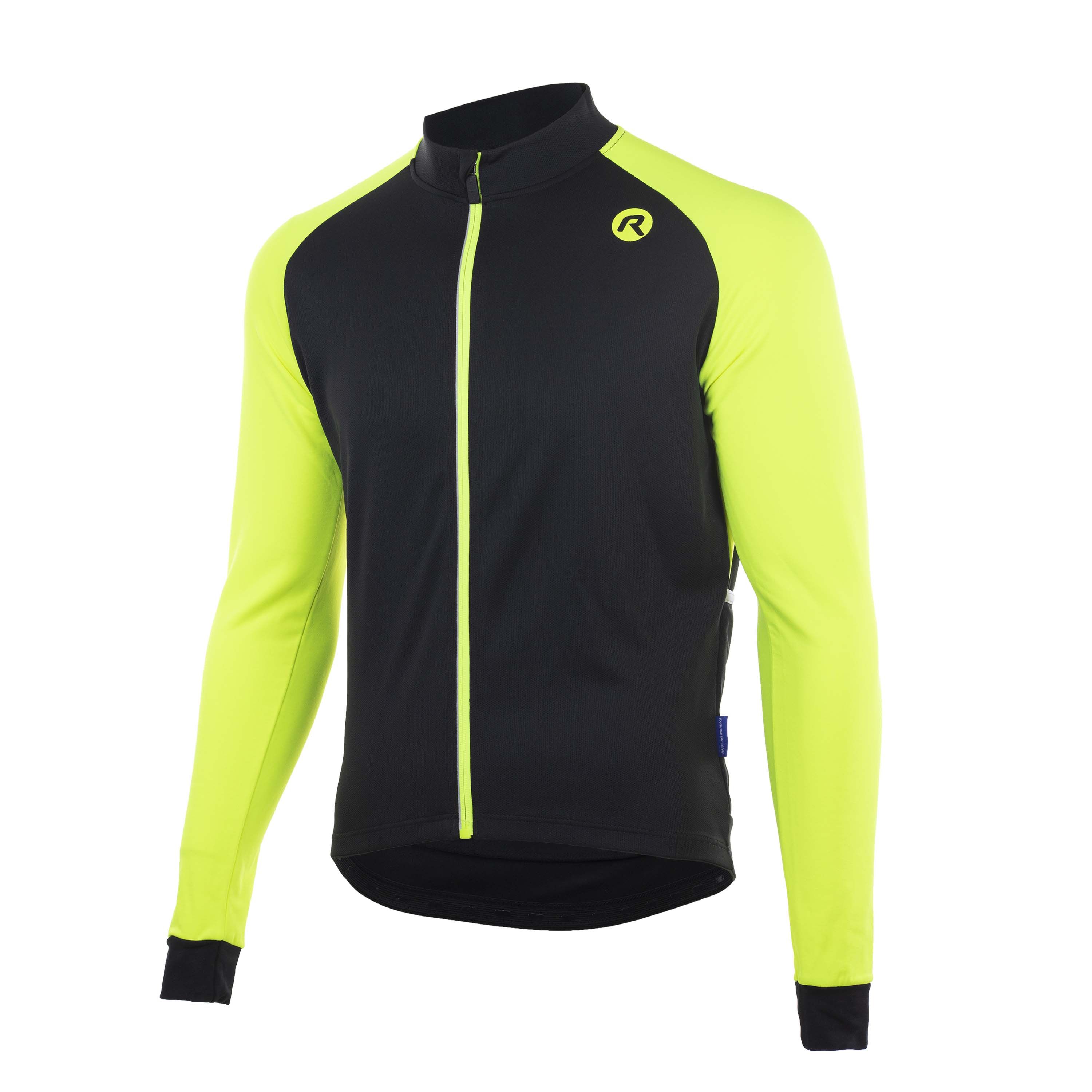 Rogelli Caluso 2.0 Yellow Black Herren Langarm-Radtrikot