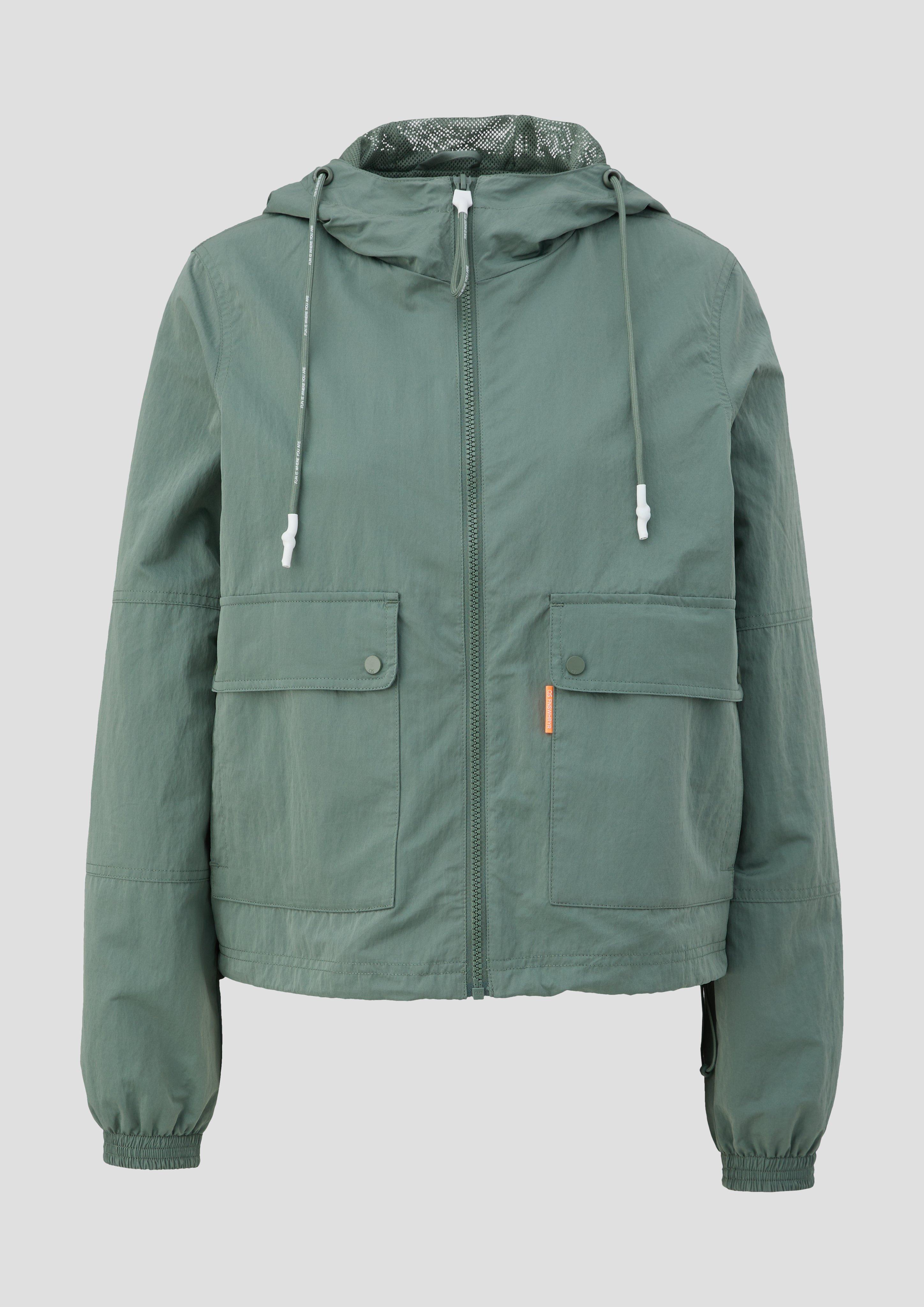 Kapuzenjacke mit Crinkle-Struktur  2140321-7816