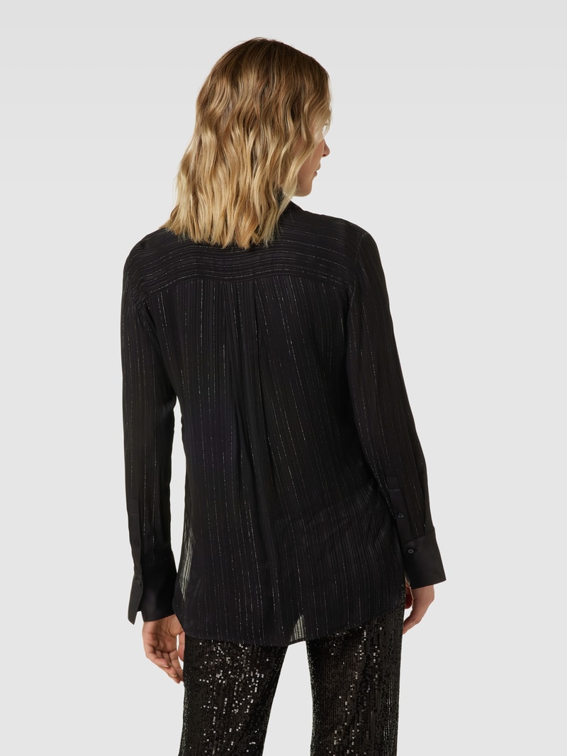 Bluse mit Umlegekragen Modell 'BARTHES' in black