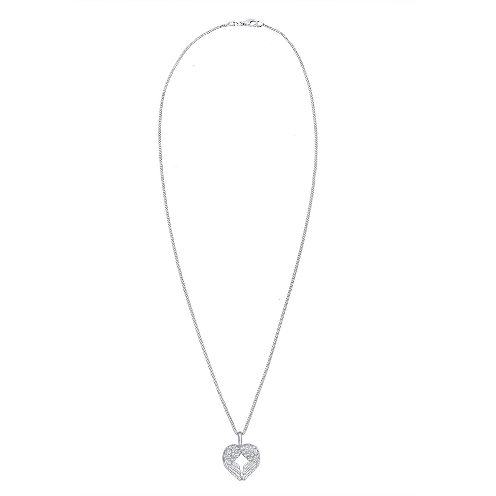 Elli Elli Collier Femme Pendentif Coeur Ludique en Argent Sterling 925 Bijoux