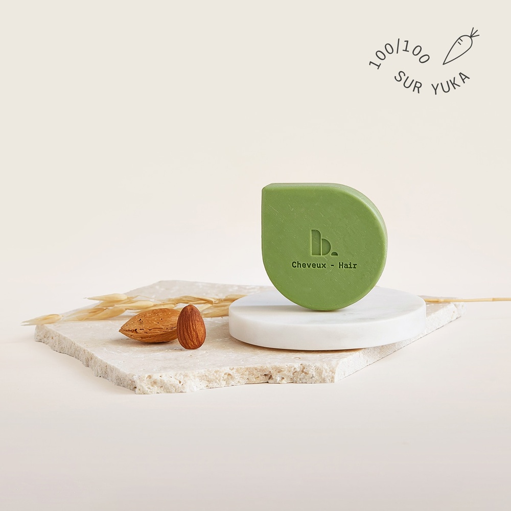 beaudy Shampoing Solide Cheveux Normaux - Huiles d'Amande & d'Avoine - 75g Shampoing solide