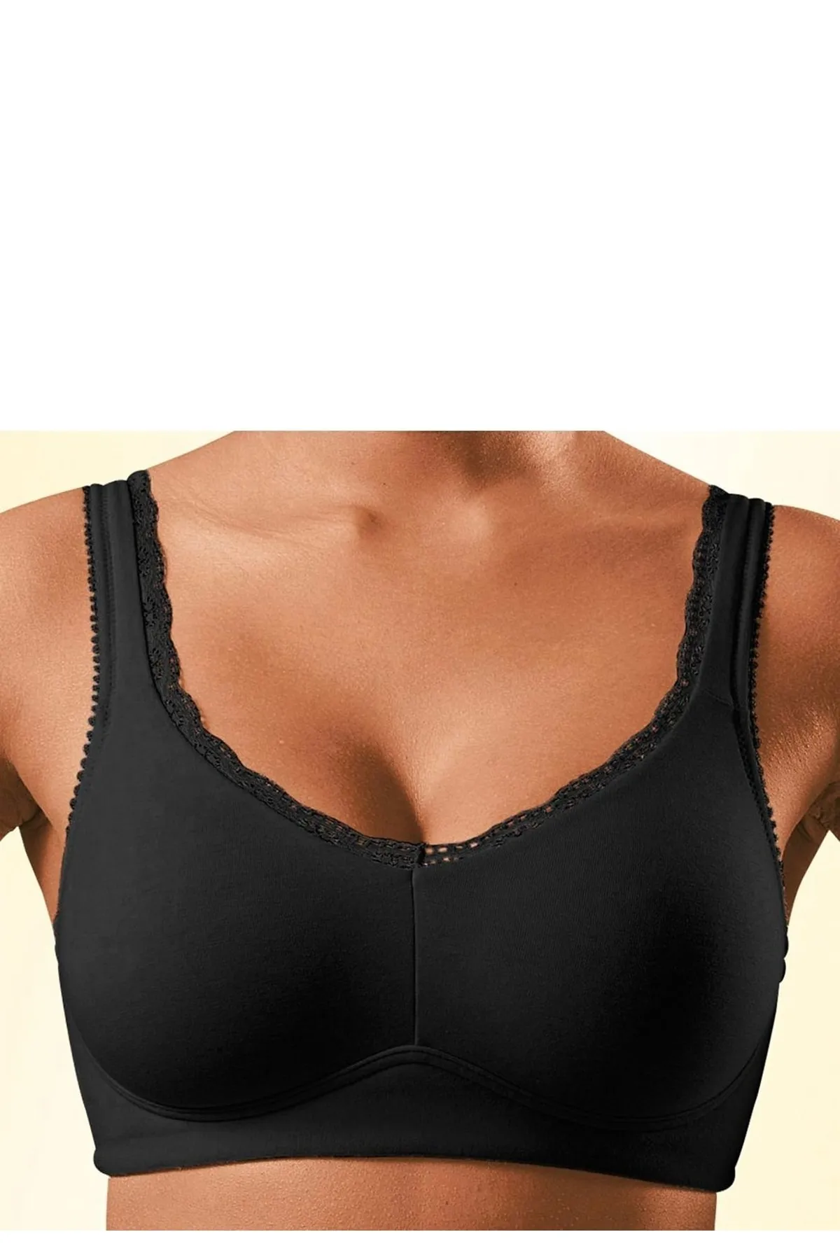 PETITE FLEUR  BH - Schwarz - Unifarben