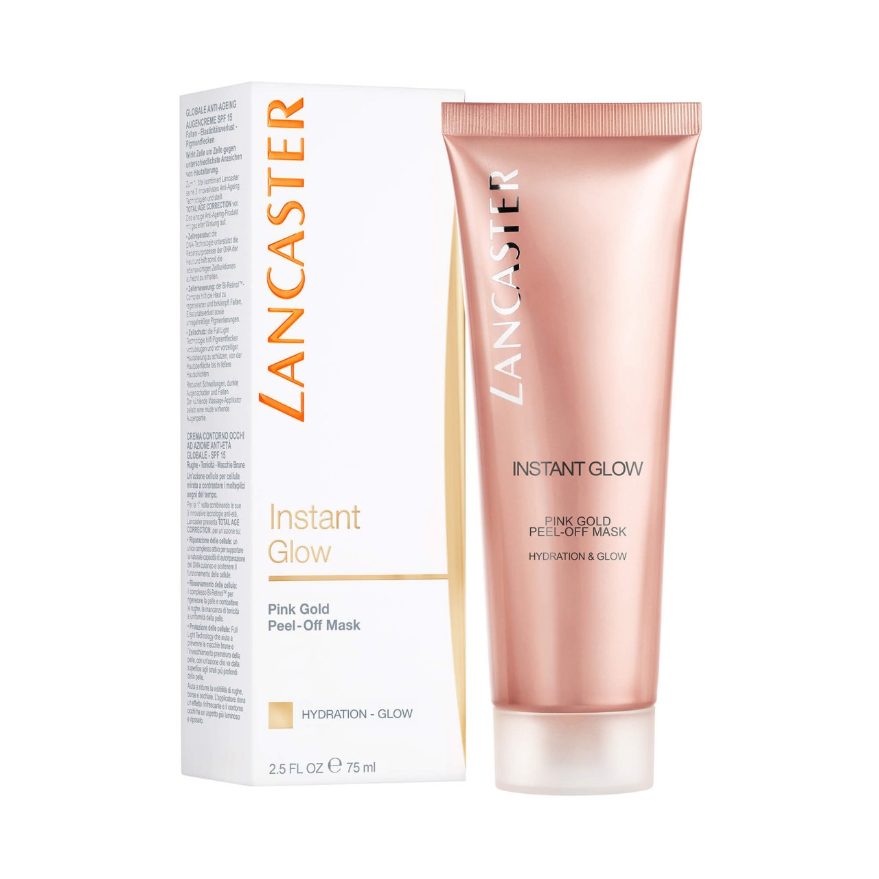 Lancaster Instant Glow Pink Gold Peel-Off Mask Hydration & Glow