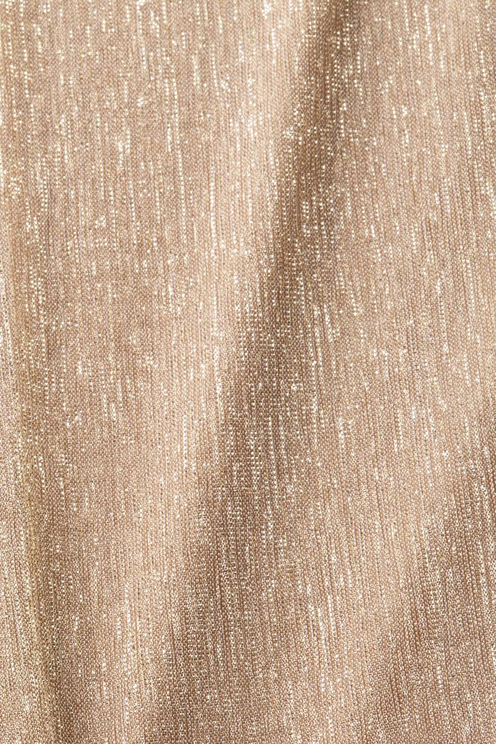 Glitzerndes Meshkleid mit drapierter Taille