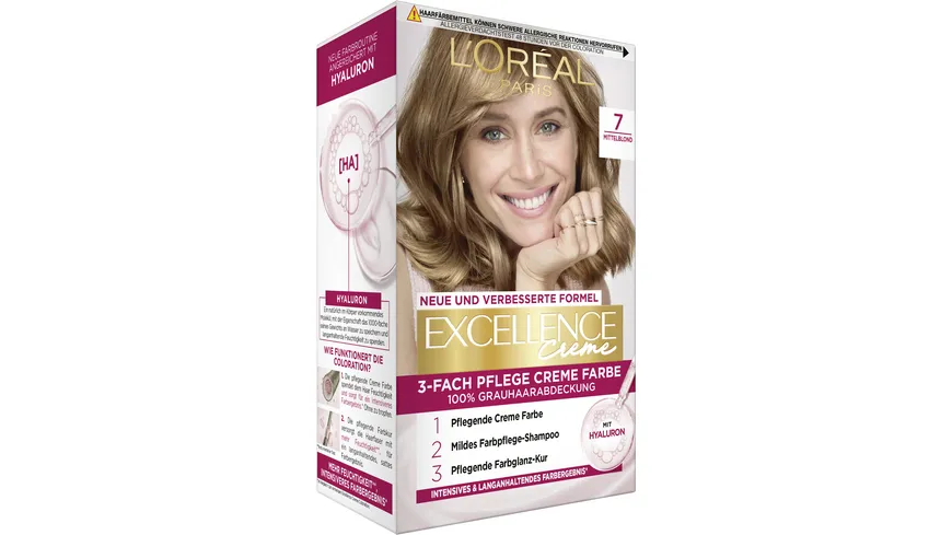 L'Oréal Excellence Creme Coloration 7 - Mittelblond