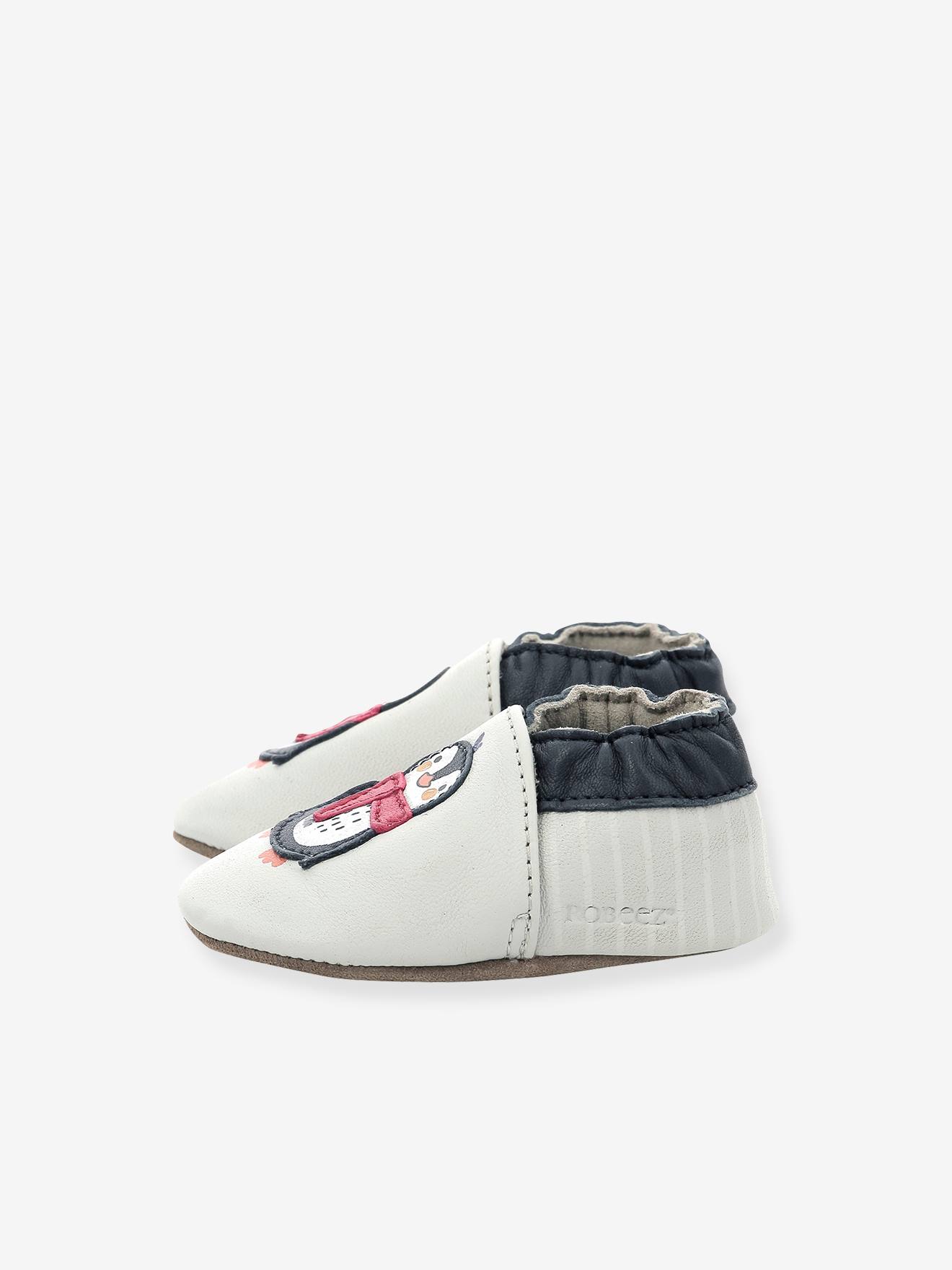 Chaussons cuir souple bébé Cold Friend 946800-10 ROBEEZ© gris