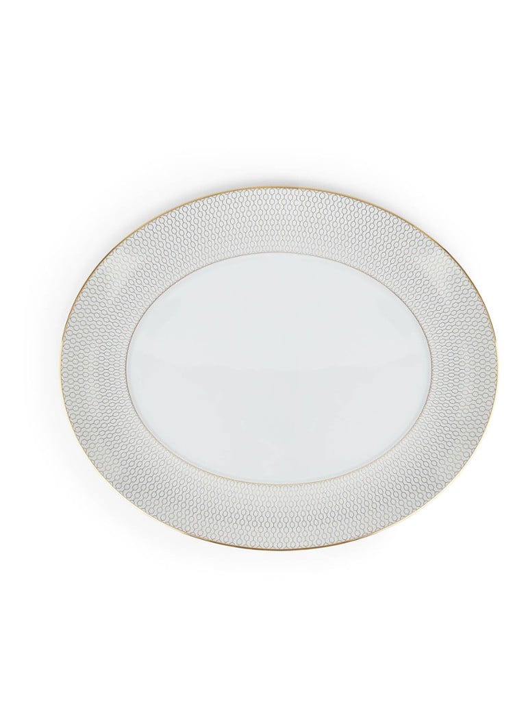 Tavă ovală de servire Wedgwood Gio Gold, 33 cm