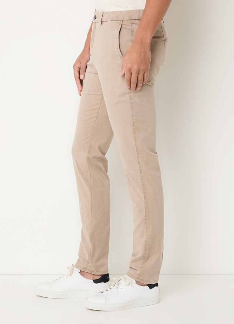 Pantaloni chino Profumo slim fit cu buzunare laterale