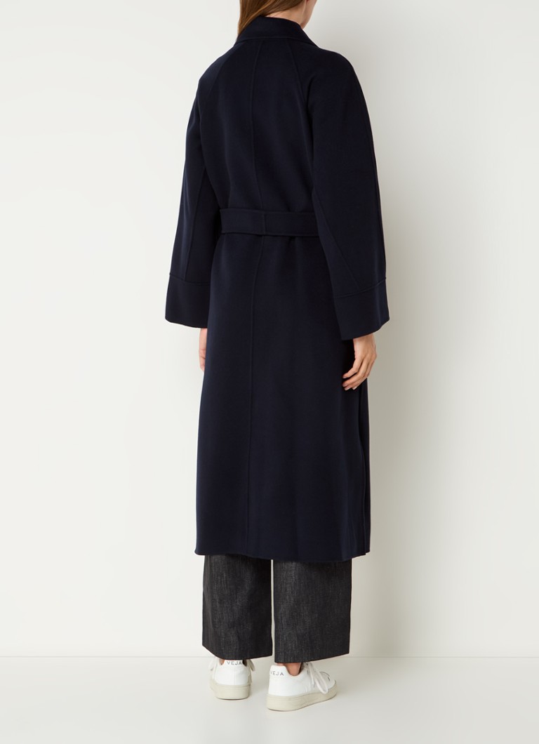 MaxMara Agata virgin wool coat with side pockets