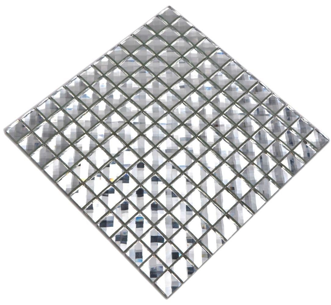 Mosani Mosaikfliesen Glasmosaik Crystal Mosaikfliesen kristall glänzend / 10 Matten