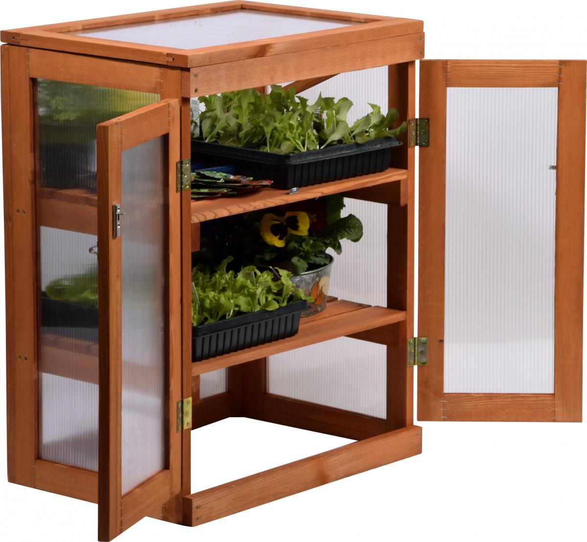 dobar Mini-Gewächshaus mit Polycarbonat-Scheiben