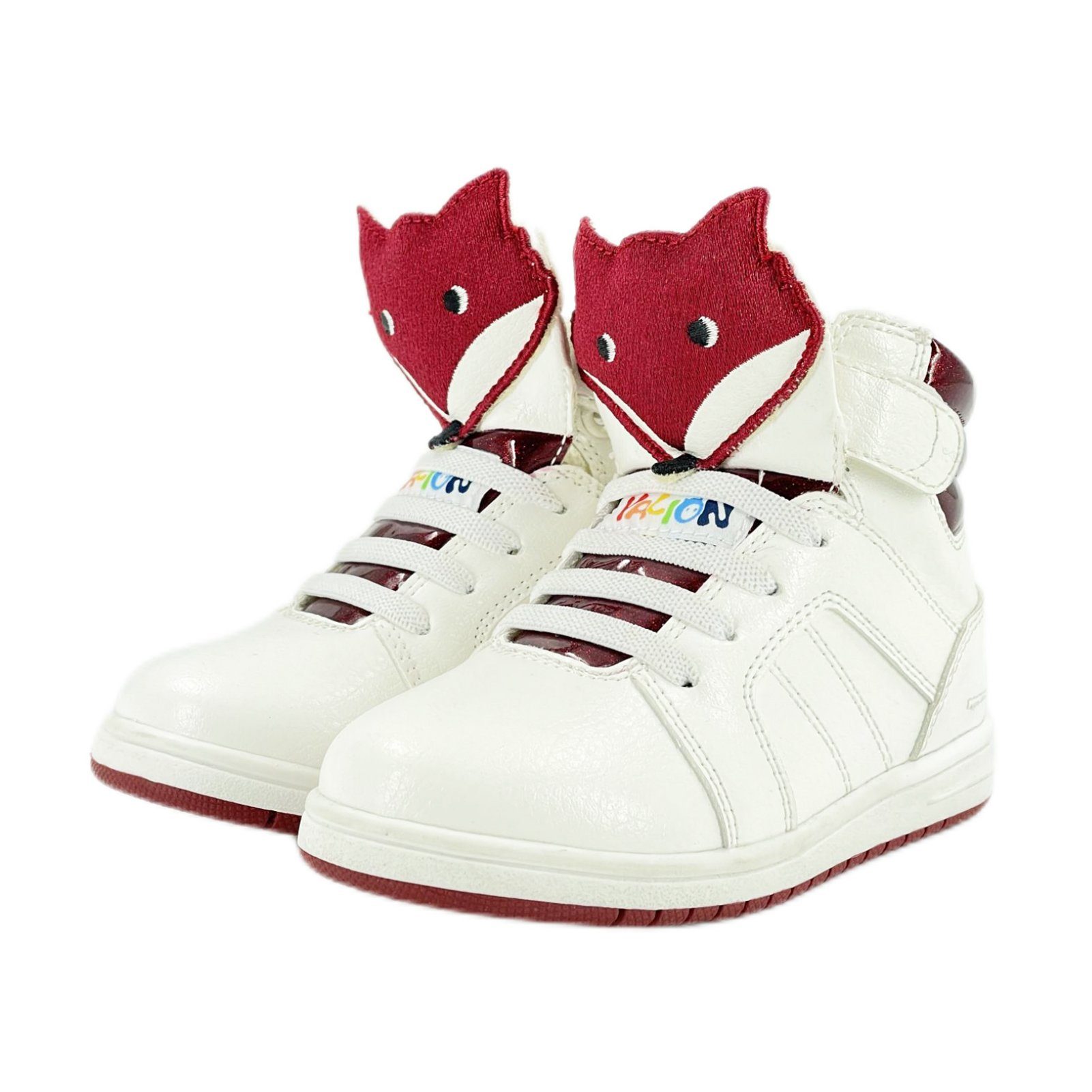 Yalion Baby Sneaker Kinderschuhe mit Schnürsenkel und Klettverschluss Sneaker rutschfest Laufschuhe
