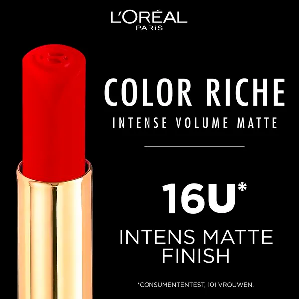 Batom L'Oréal Paris Color Riche Volume Matte 346 Intense Determination 1,8g