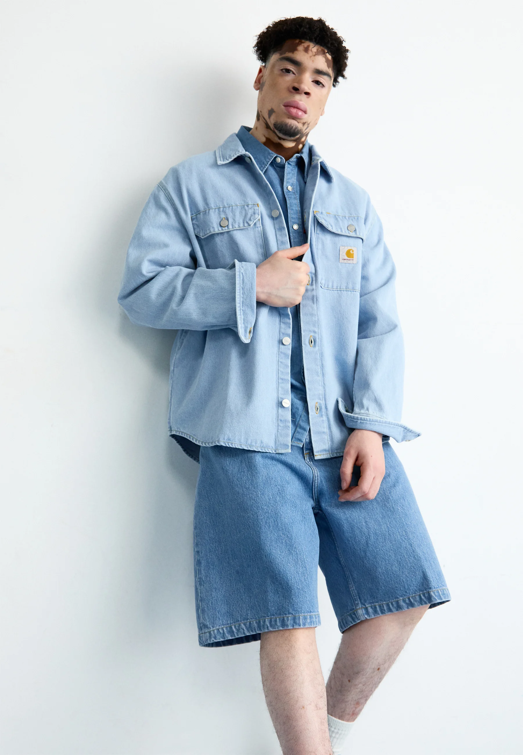 Carhartt WIP BRANDON - Pantalones cortos vaqueros